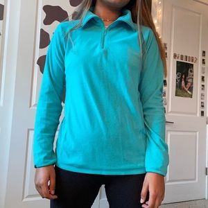Columbia Teal/Blue Half Zip Longsleeve